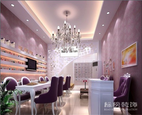 深圳美甲店墻面裝飾怎么做？